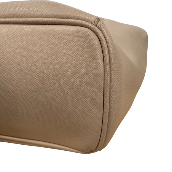 Coach Peyton Top Zip Saffiano Leather Tote Bag Light Grey/Beige - Picture 7 of 15